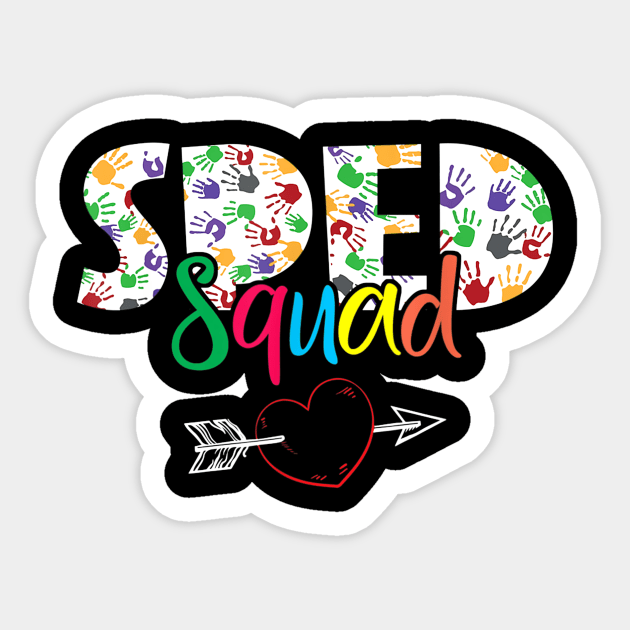 SPED Squad Special Education Teacher Squad Special Ed Gifts Sticker by Tane Kagar